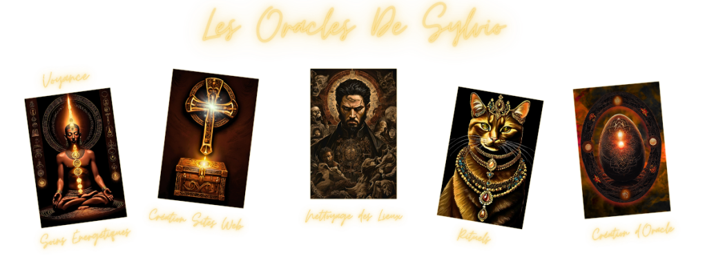 Image de présentation du site Les Oracles de Sylvio, symbolisant la lumière dorée, la transformation spirituelle et la connexion divine.