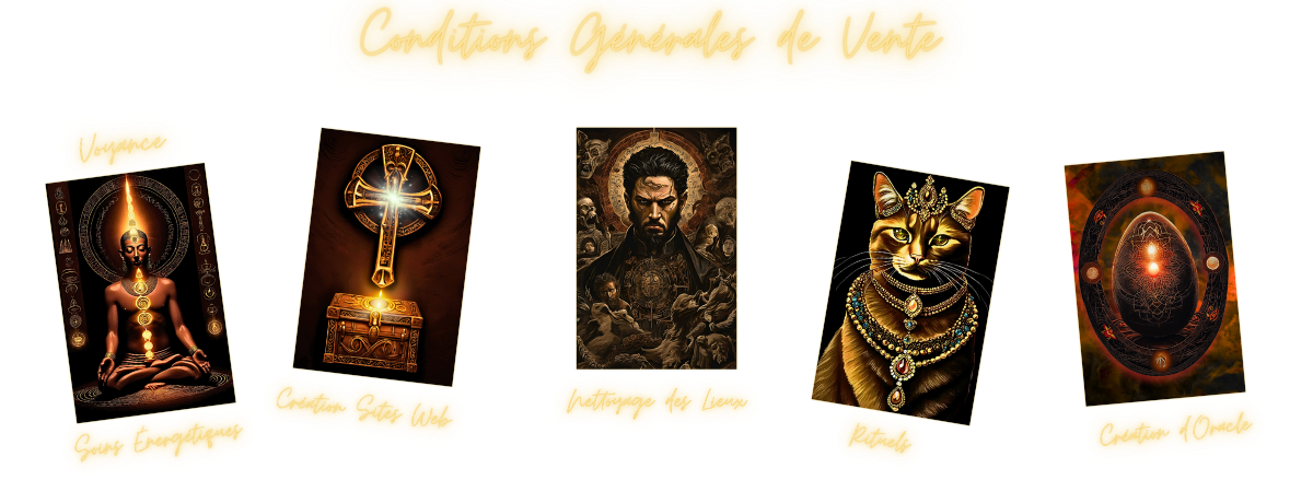 Conditions générales de vente Les Oracles de Sylvio – achats et commandes en ligne